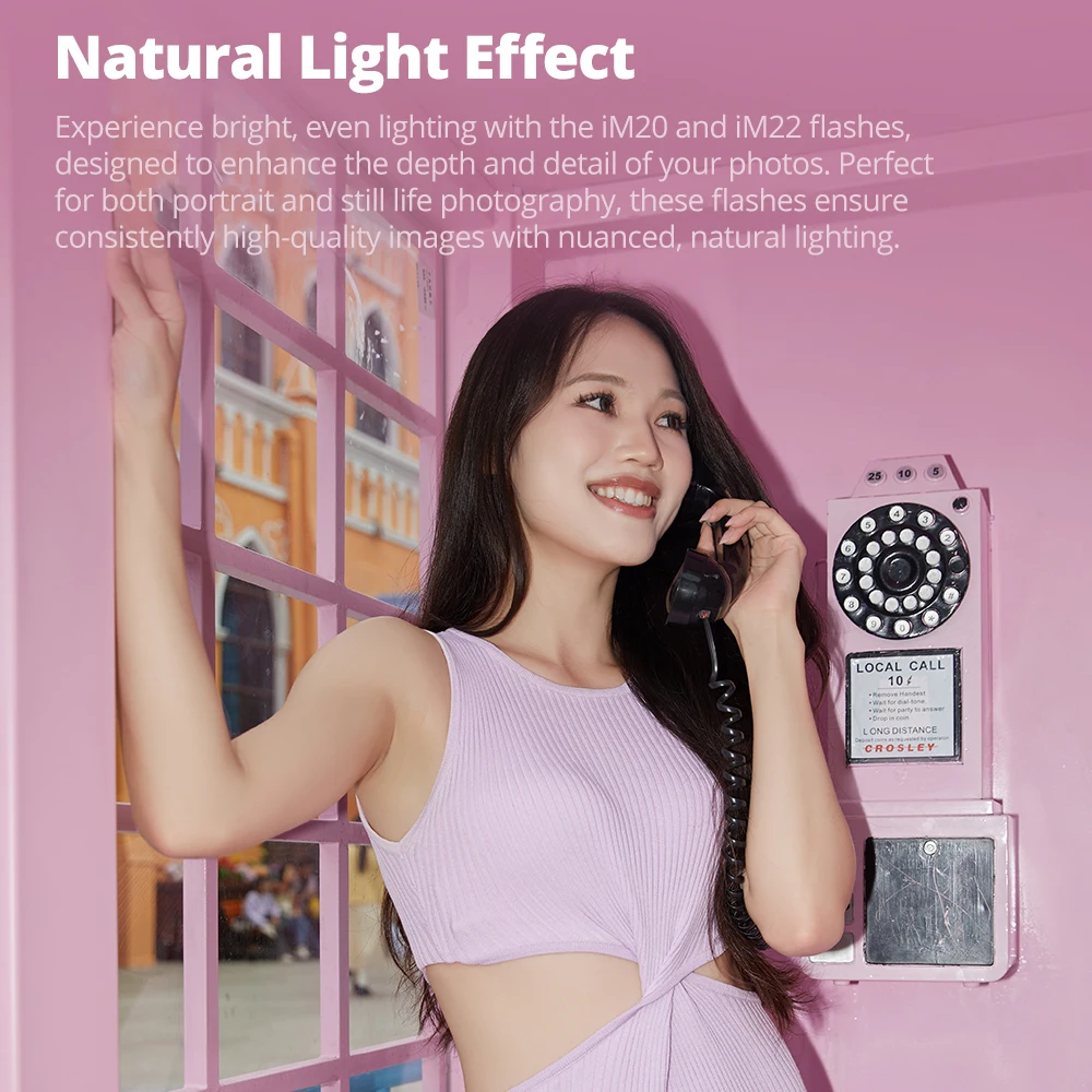 Godox iM20 IM22 iFlash 미니 수동 카메라 플래시 (다양한 카메라 모델 호환) 5단계 출력 출력 레벨, 범용 핫슈 마운트