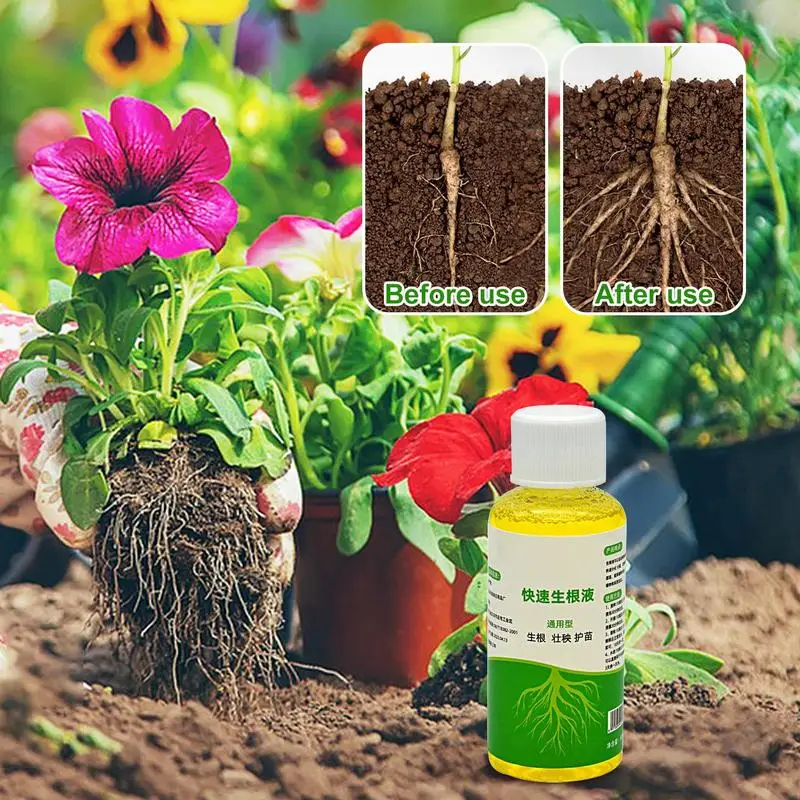 Root Booster for Plants Quick Liquid Rooting Hormones Root Starter for Plant Cuttings Professional Flower Tree Stimulator liquid rooting hormones
