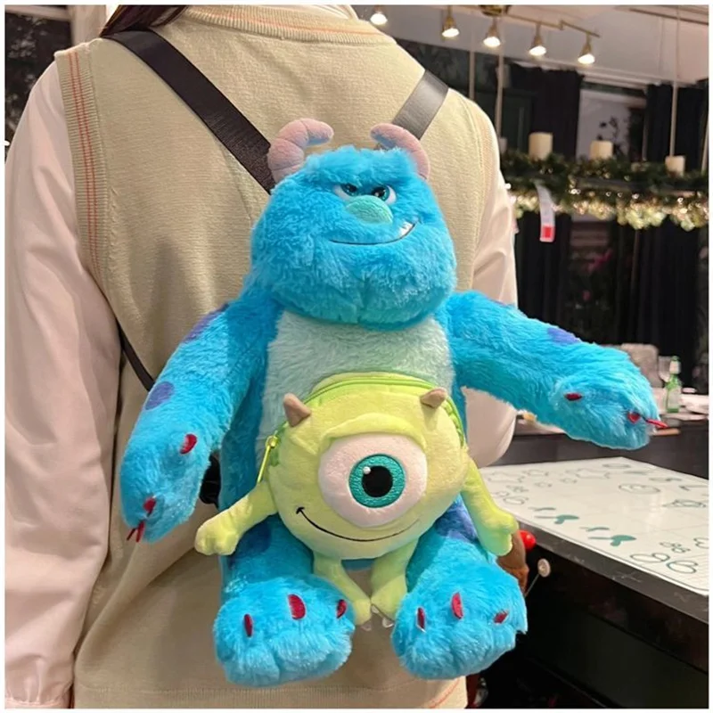 

Disney Anime Monsters Inc James -P- Sullivan Anime Goods Cartoon Sulley Decoration Plush Backpack Birthday Toys Kawaii Kid Gift