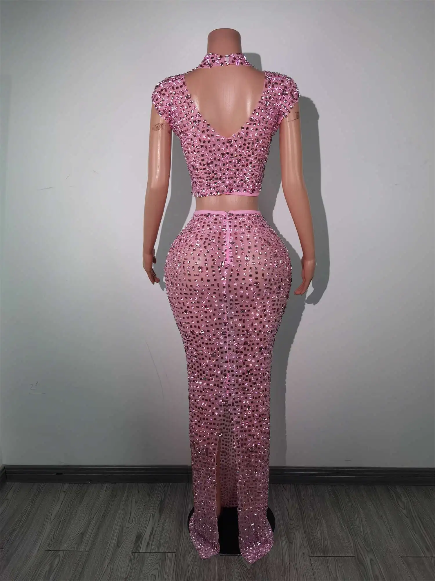 green emerald velvet dress 2 Piece White Lace Crop Top Prom Dress Long with Red Skirt for Teens