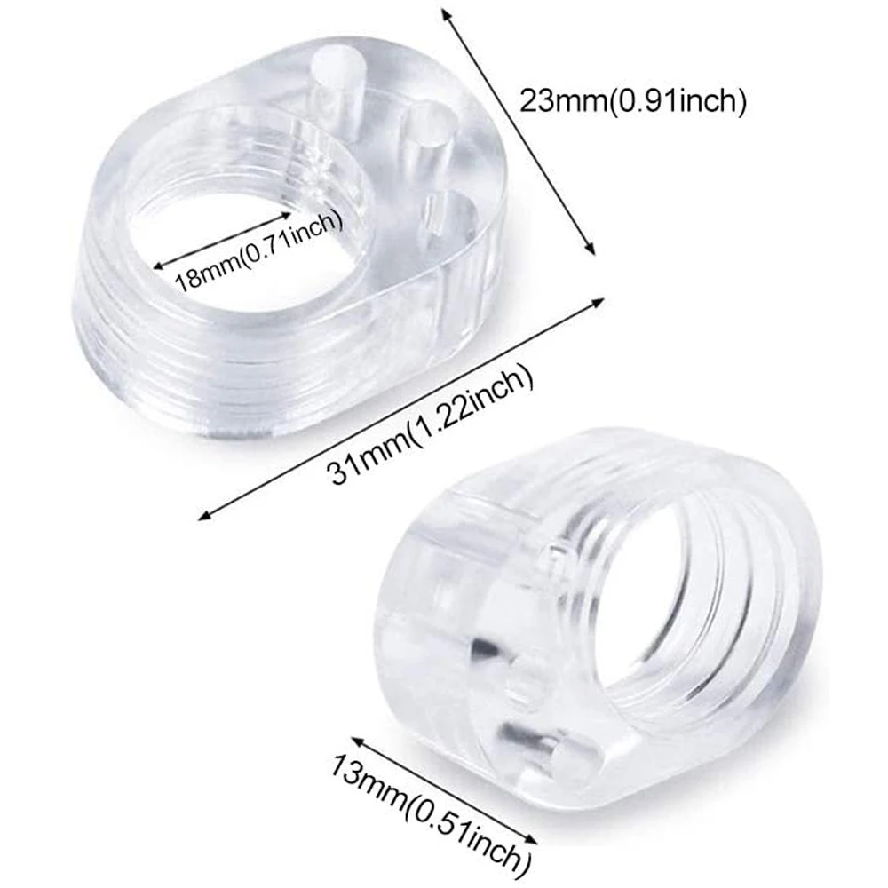 Door Handle Stopper 1-20pcs Transparent PVC Easy Install Door Handle Nozzle Silencer Crash Absorber For Office Home Bedroom silicone door stopper door stopper bumpers door stopper