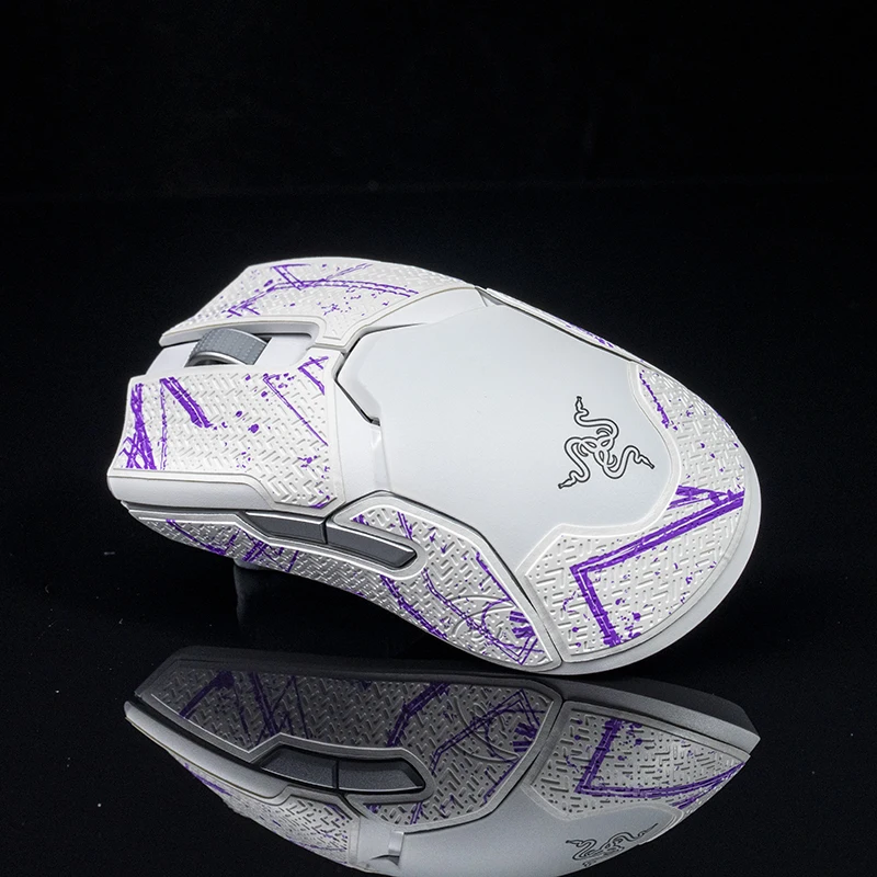 BTL Mouse Grip Tape Skate Handmade Sticker Non Slip Lizard Skin Suck Sweat for Razer Viper Ultimate Wireless Without Mouse
