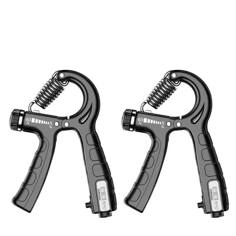 5-60Kg Adjustable Heavy Gripper Fitness Hand Exerciser Hand Strengthener Finger Strength Trainer Finger Trainer Forearm Exerciser Hand Grip Trainers Hand Grip Exerciser Hand Trainer Wrist Exerciser Spring Grip