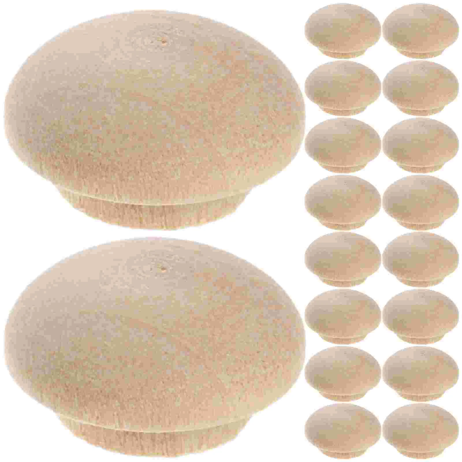 

100 Pcs Beech Stair Cabinet Hole Wood Decors Drill Caps Decorate Clog Small Covers Durability