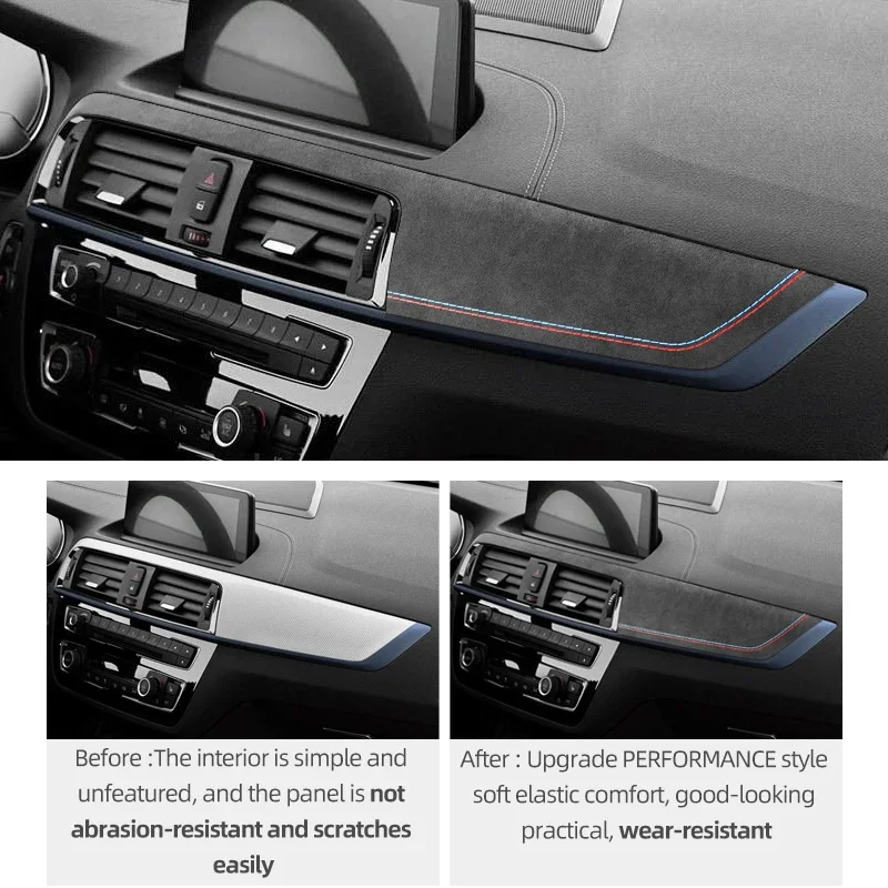 Car Interior Trim Dashboard Panel Trim Performance Sticker For BMW F20 F21 F22 Series 1 2 2012-