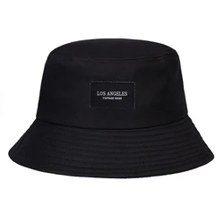 Embroidered Cotton Bucket Hat - Stylish Unisex Sun Protection (Black)