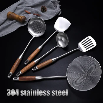 Stainless Steel Wood Handle Spatulas 1
