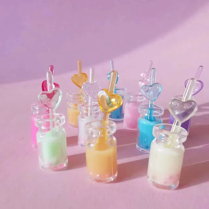 Pearl milk tea/miniature drinks/dinnerware/artificial/fairy garden gnome/terrarium decor/diy supplies miniature figurines miniature ornament miniature scenery material 10 pcs