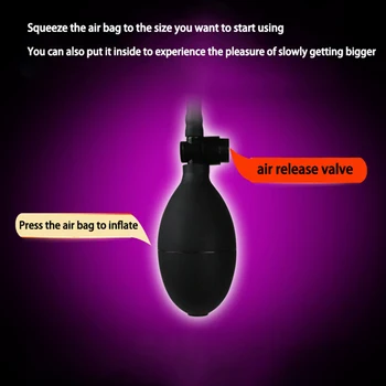 Inflatable Dildos Female Masturbation Toy Sucker Thick Sex Products Backyard Anal Plug Female Hands-free Masturbation Sex Shop 5