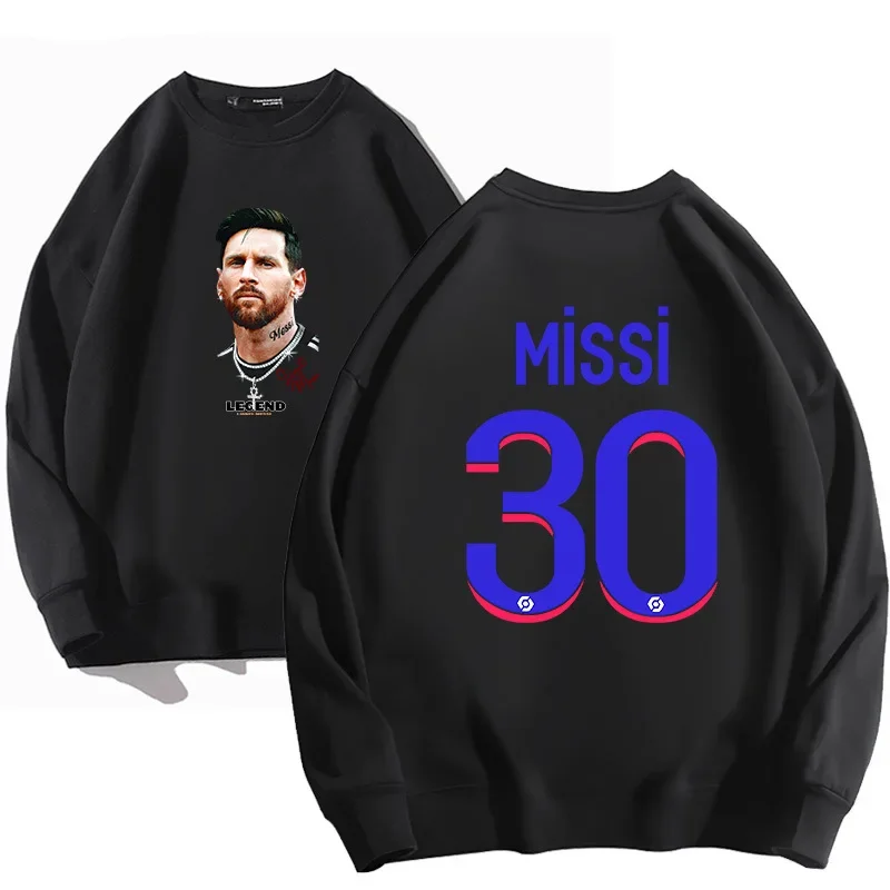 

Autumn Football Star Print Mbappe Ronaldo Messi Hoodie Long Sleeve Men Women Casual Sweatshirt Clothes Cotton Plus Size