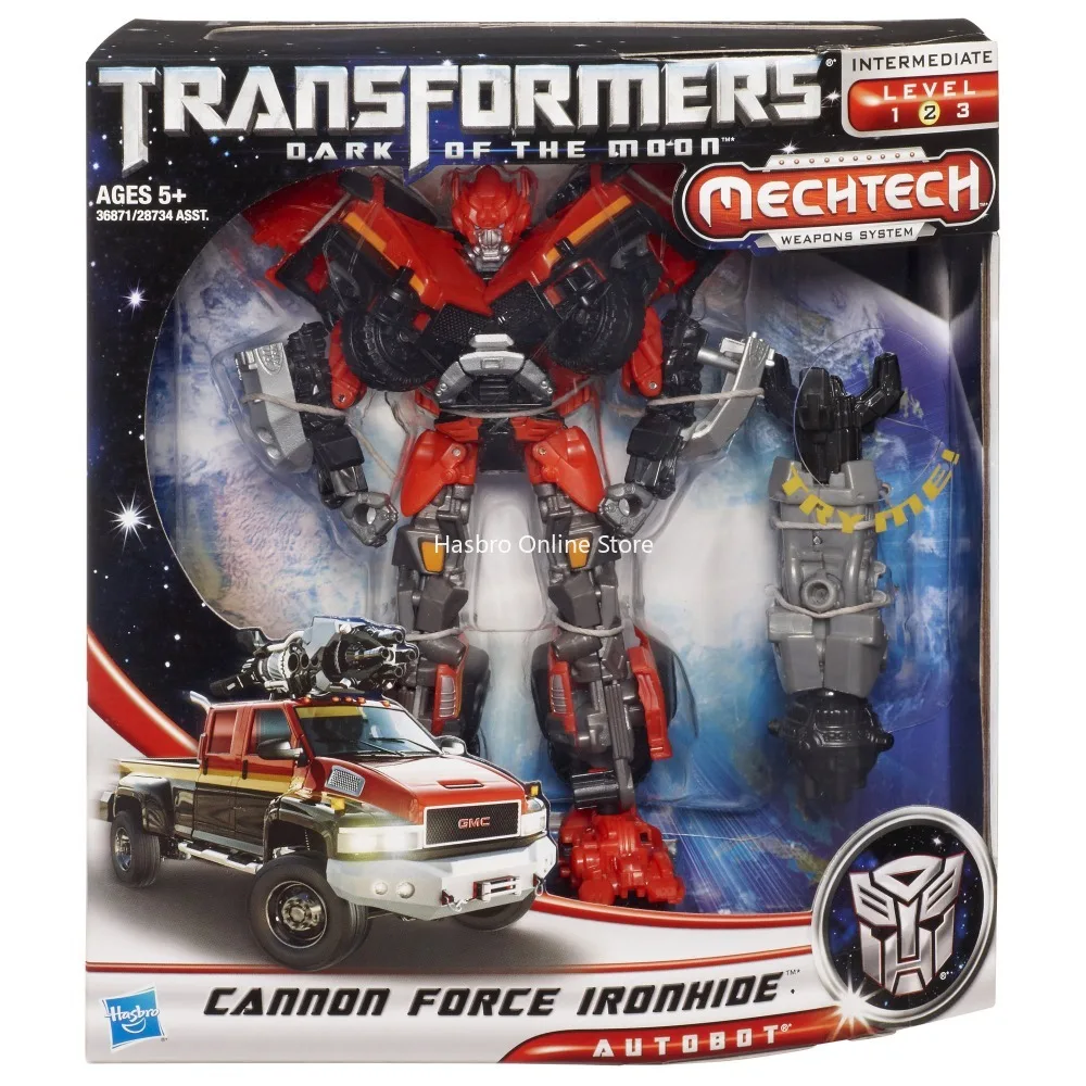 

Hasbro Transformers Dark Of The Moon Mechtech Voyager Class Cannon Force Ironhide Figure KO Version