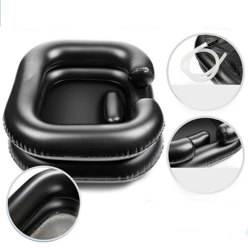 Multifunzionale Riposo Del Letto Aiuto Infermieristico Lavandino Portatile Gonfiabile Per Capelli Lavabo Pieghevole Per Shampoo Cura Per Disabili In G