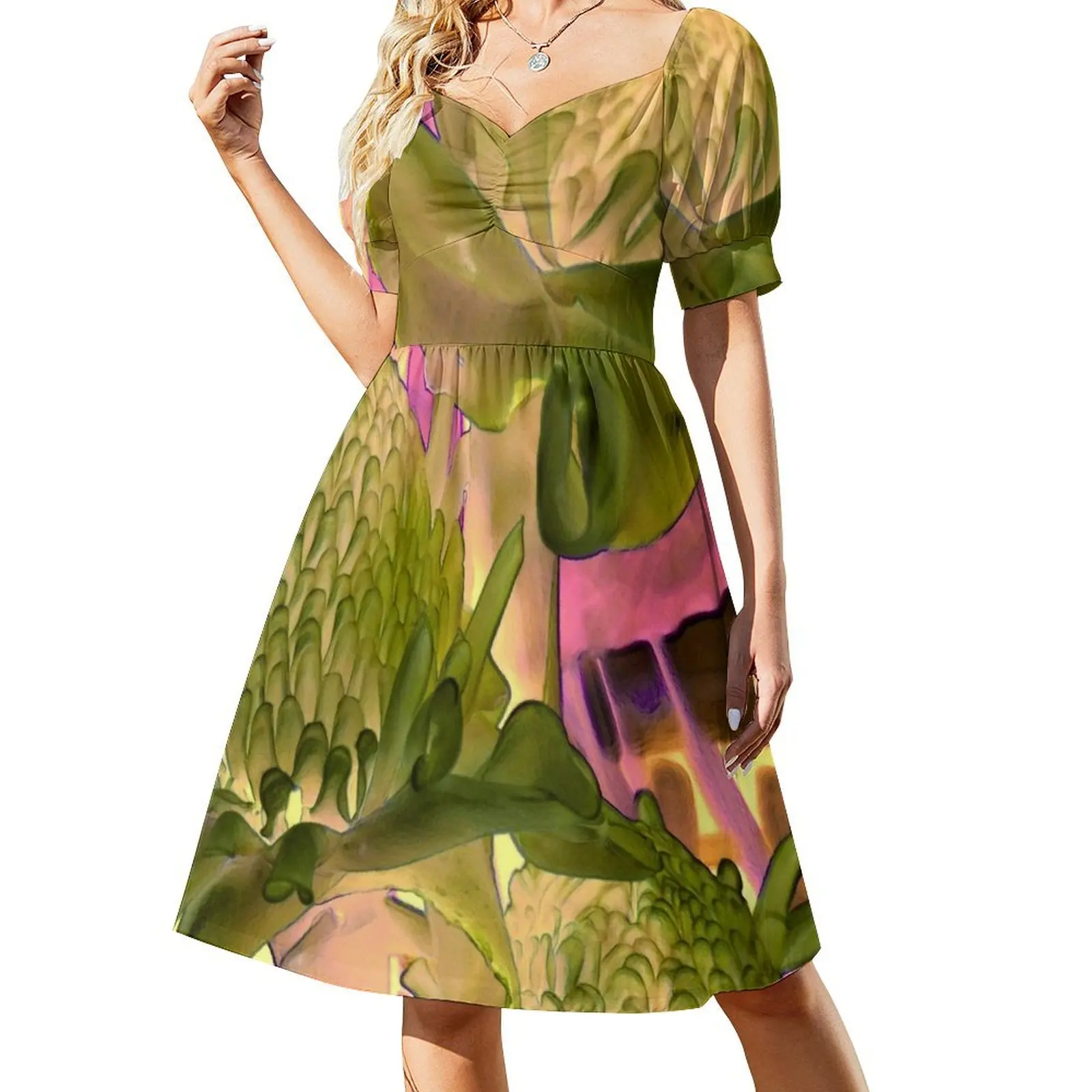 thumbnail image 1 of Vestido de manga corta Torch Ginger Vestidos para vestidos de fiesta de boda vestidos de mujer verano Vestido, 1 of 7