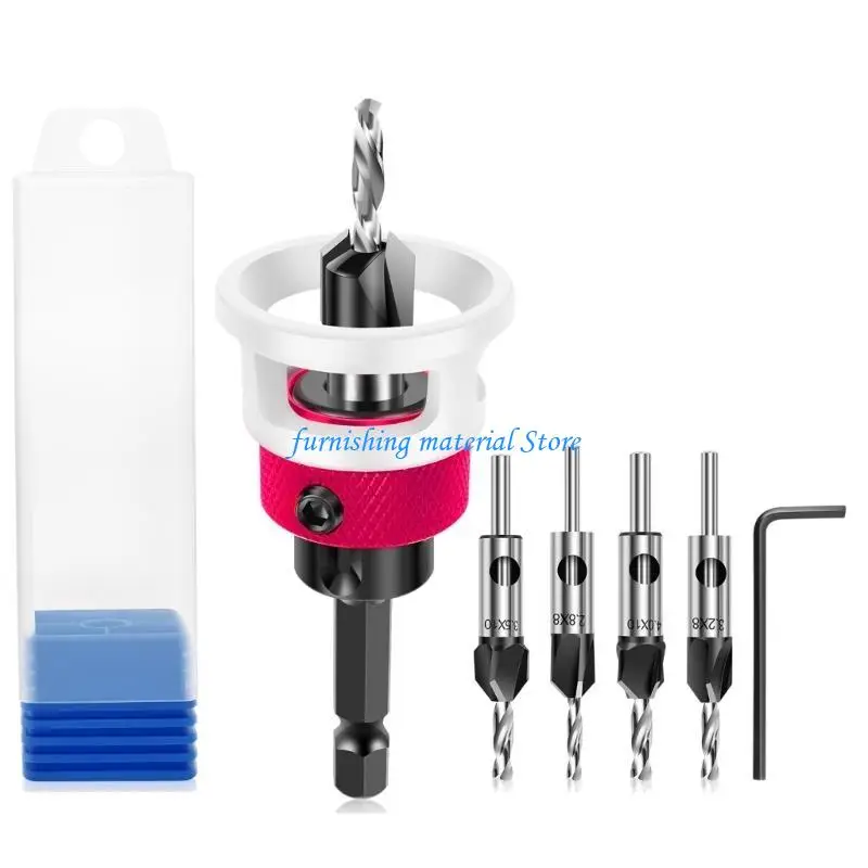 Y5GD Professional Countersink Drill -Bit mit niedriger Reibungstiefe Stop Shank – Detail 7