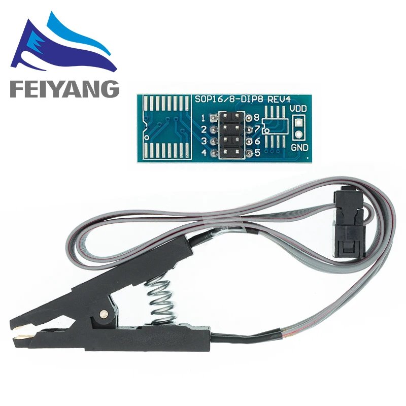 1PCS CH341A 24 25 Serie EEPROM Flash BIOS USB Programmierer Modul + SOIC8 SOP8 Test Clip Für EEPROM 93CXX / 25CXX / 24CXX – Detail 5