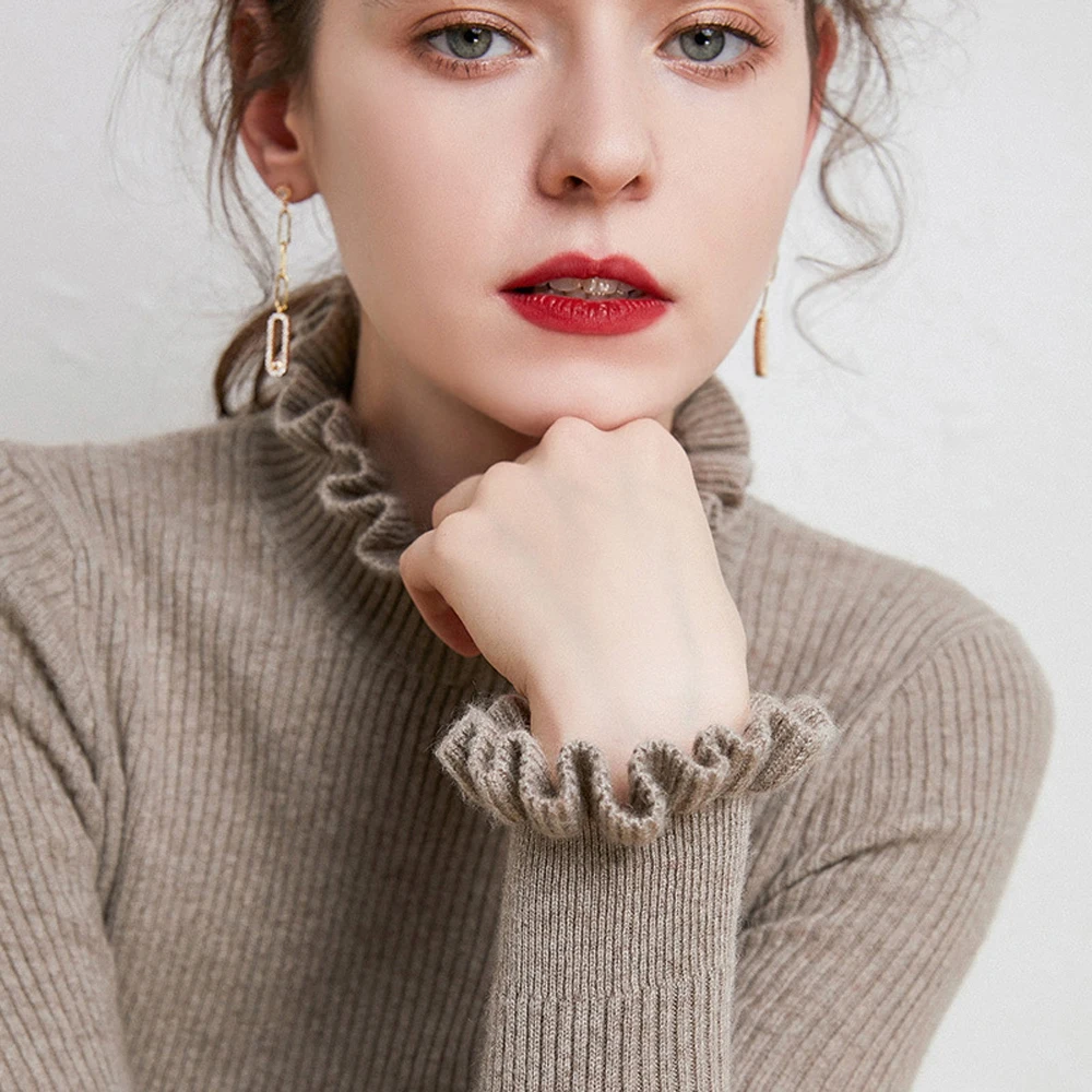 

Black Off White Camel Knit Sweater Winter Clothes Women Pullovers Long Sleeve Top Warm Streetwear Bodycon Korean Style Female