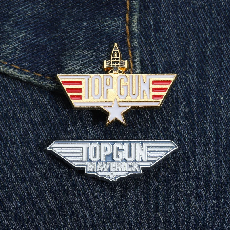 Marine-Jagdflugschule-Abzeichen, Top Gun, Vintage-Metall-Emaille-Anstecker, Rucksack, Kleidung, Schmuck, Hemdkragen, Broschen für Freunde – Detail 22