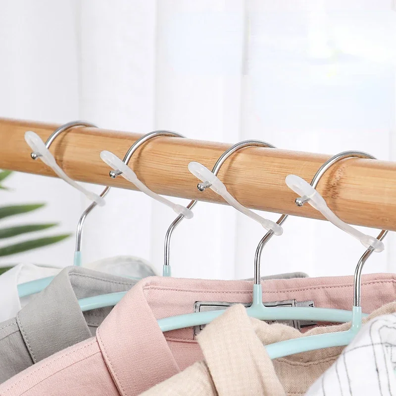1/30pcs Windproof Clothes Hanger Hook Anti-drop Clothes Rack Falling Strip Buckle Clothes Hanger Clip Household Windproof Buckle 2