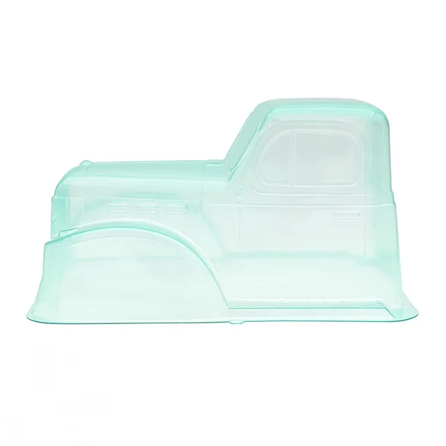 현실적인 디테일과 내구성을 갖춘 1/10 RC 크롤러를 위한 닷지 파워 왜건 플라스틱 투명 바디