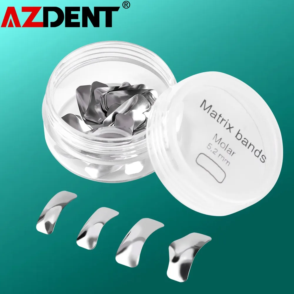 Azdent Dental Sezionale Matrix Contoured System Metal Odontoiatria Resin Clamping Anello Di Separazione Autoclavabile