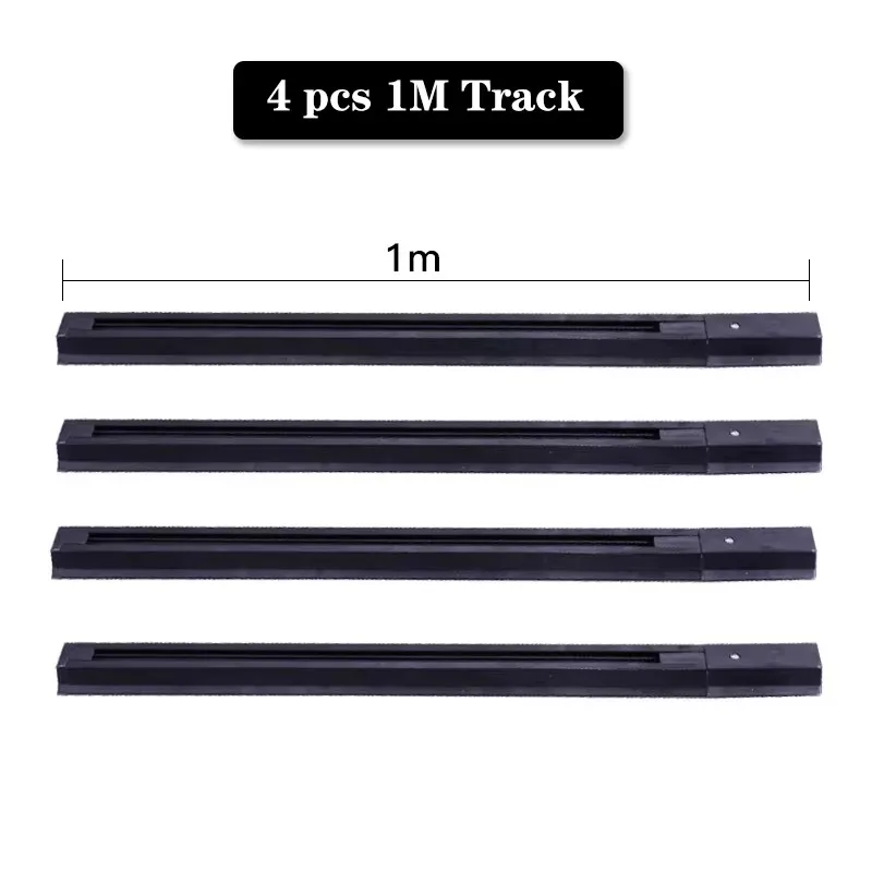 4pcs 1M Black