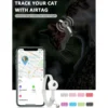 for Apple AirTag Cat Collar,Air Tag Pet Collar with airtag Holder and Bell Reflective GPS Kitten Collar for Girl Boy Cats gatos 6