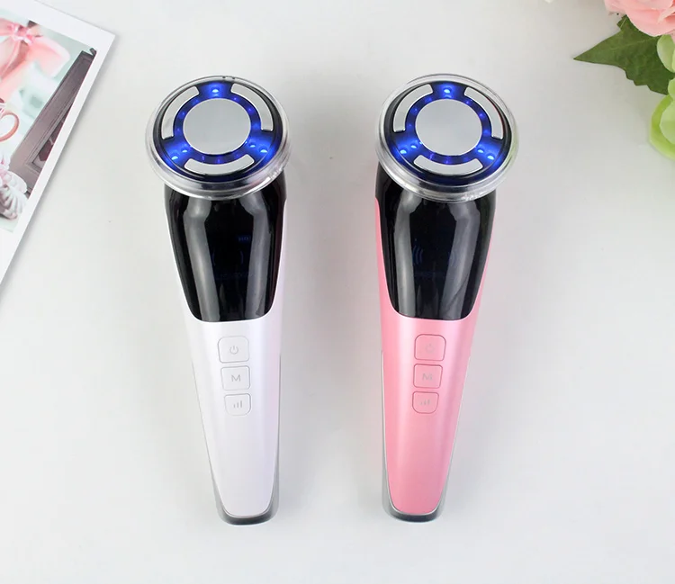 6 in 1 EMS Face Lifting Massager LED Photon Anti Aging Skin Tighten Firm Skin Ca