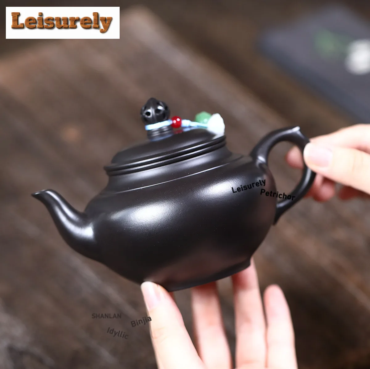 310ml Retro Yixing Purple Clay Teapots Handmade Black Pot Raw Ore Dahongpao Mud Tea Maker Kettle With Strainer Zisha Tea Set