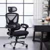 Ergonomic Office Chair, Home Office Desk Chairs with Foot Rest,High-Back Mesh Computer Desk Chair with Adjustable Lumbar Support 2