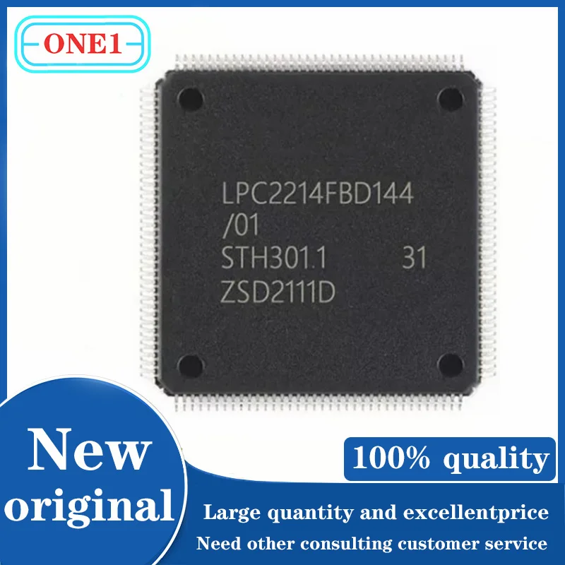 

1PCS/lot LPC2214FBD144 LPC2214FBD144/01 LPC2214FBD144/01,5 IC MCU 16/32B 128KB FLSH 144LQFP IC Chip New original