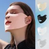 1PC Summer Ice Silk Sunscreen Mask Full Face Sun Protection Mask Forehead Thin Section Breathable Anti Ultraviolet Face Mask 1