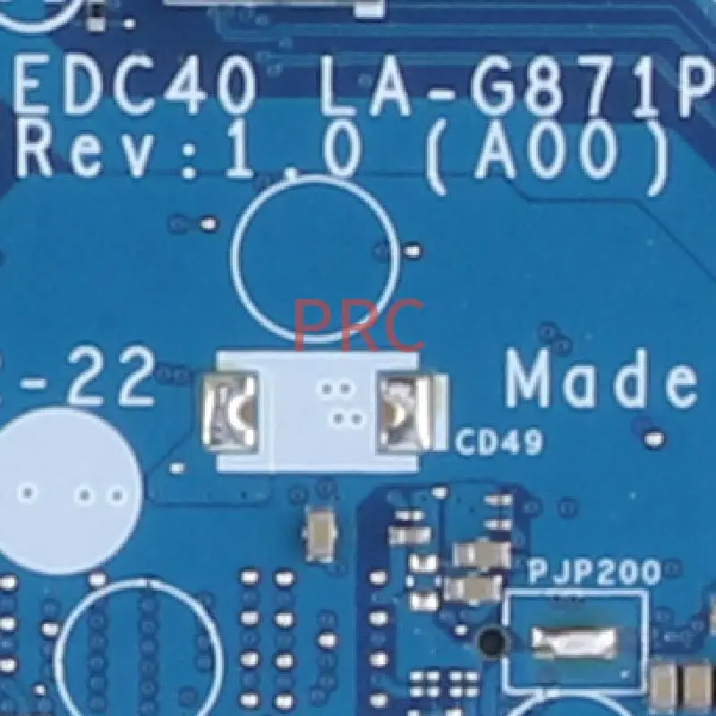 para Dell Latitude 7400 Laptop Motherboard i5 i7 Edc40 0wrhwp 0dcm71 0fwc0g 0fhpj8 0g2kkx G2kkx Notebook Mainboard Ddr4 La-g871p - Imagem 5