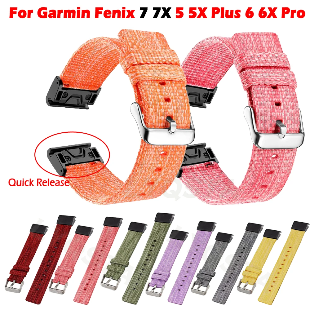 Nylon Watch Bracelet Accessories Nylon Watchband Strap Garmin