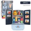 Kids Toy Fridge Mini Double Door Refrigerator Baby Toys Furniture Simulation Pretend Play Kitchen Toys Accessories Role Play 5