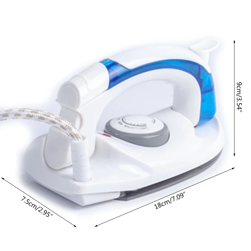 Portable Compact Size Mini Handheld Electric Baseplate Steam Iron Machine Foldable Handle 3 Gears Home Travel Use Drop Shipping 6