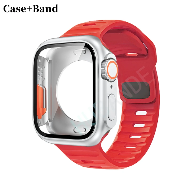 Ultra Silicone Strap and Protective Case with Screen Guard