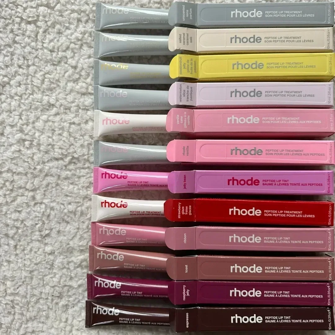 New Colors Rhode Lip Glosses Plump Moisturizing Essence Gel Oil Long Lasting Nourishing Lipstick Care Products For Women Girls