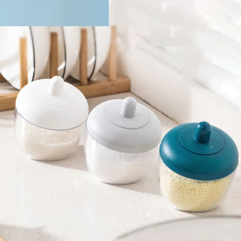 KitchenSaltShakerSeasoningJarwithSpoonPepperSeasoningBox