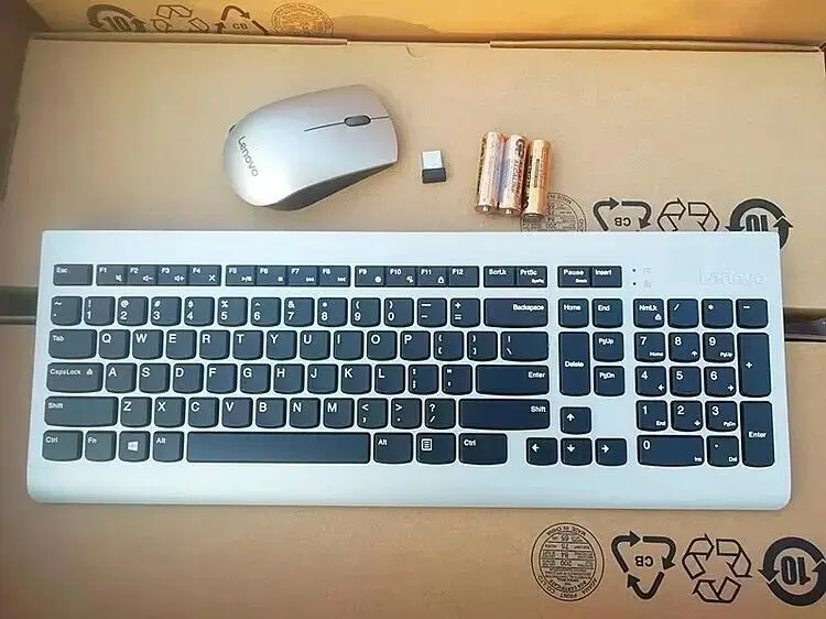 

Беспроводная клавиатура и мышь для ноутбука, ультратонкий KBRFBU71 для Lenovo 510 США, серебристый