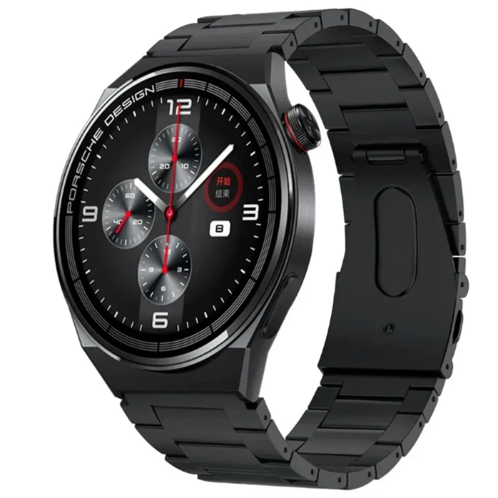 Premium 22mm Titanium Metal Wristband - Light Stainless Steel Strap