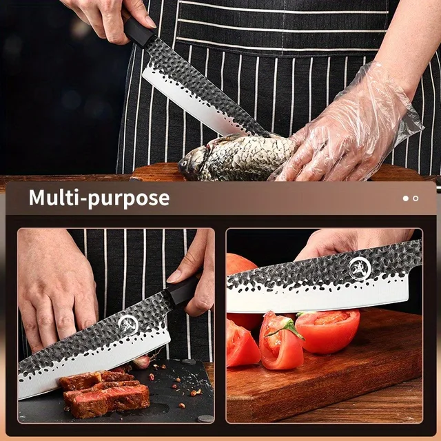 Couteau à sashimi tranchant, couteau de chef, couteau de cuisine à sushi, couteau à saumon, couteau à fruits, couteau polyvalent pour la cuisine, 1 PC 3