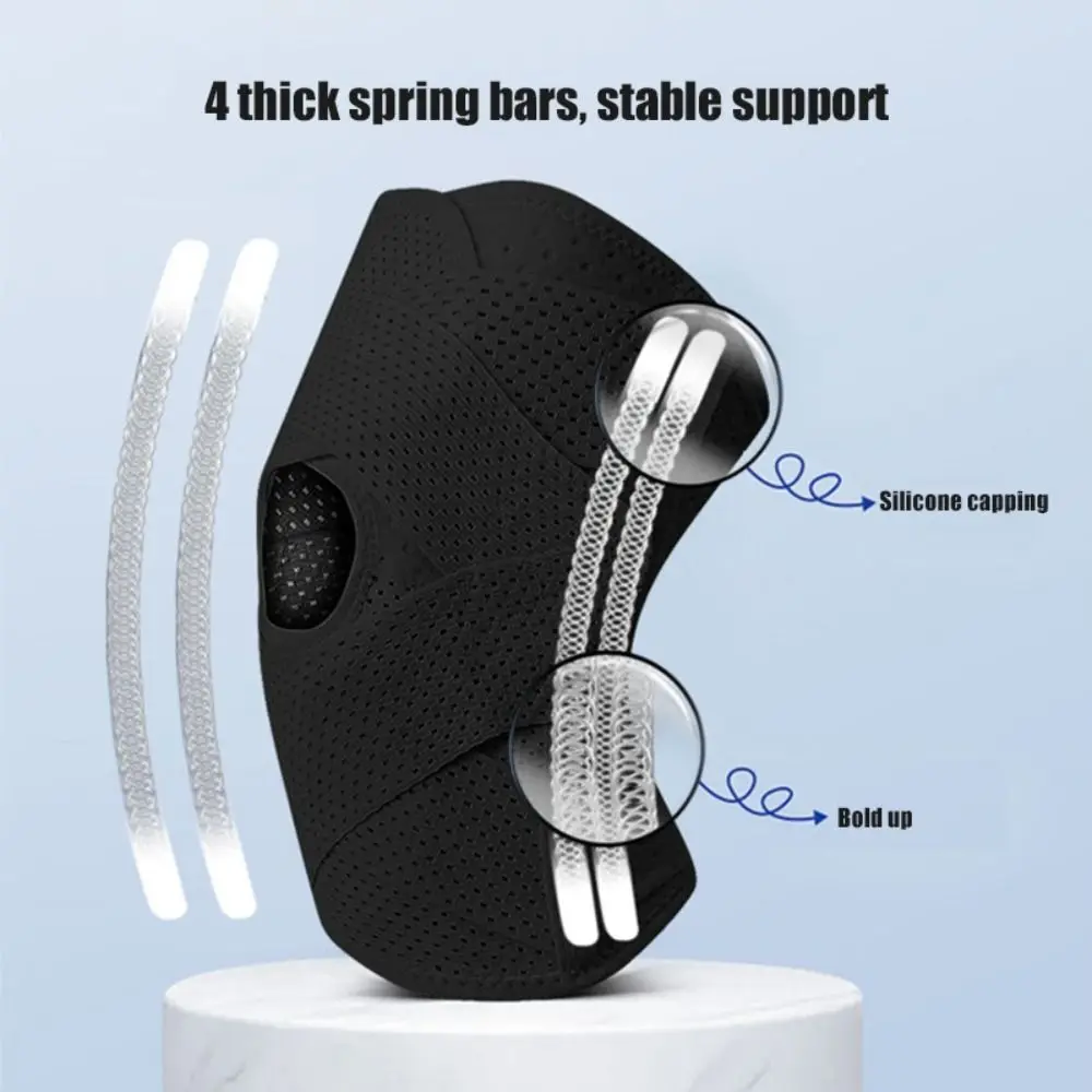 

Booster Pressure Fitness Running Climbing Supporting Knee Sports Knee Guard Suitable For Basketball Strap Knee Pads Knee Brace