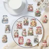 50 Pcs Cartoon Christmas Bottle Sticker Pack Waterproof Transparent PET Party Material Decoration Guitar Notebook 4