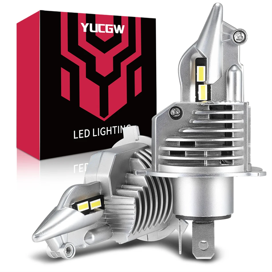 YUCGW H4 9003 HB2 LED Headlight Bulbs 80W 16000LM 12V 24V Diode Lamps LED H4 4300K For Cars High Beam Dipped Beam 6000K 8000K