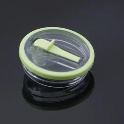 Eco-Friendly Spill-Proof Cup Lid with Innovative Spiral Straw Design, 40oz Capacity (Light Green)