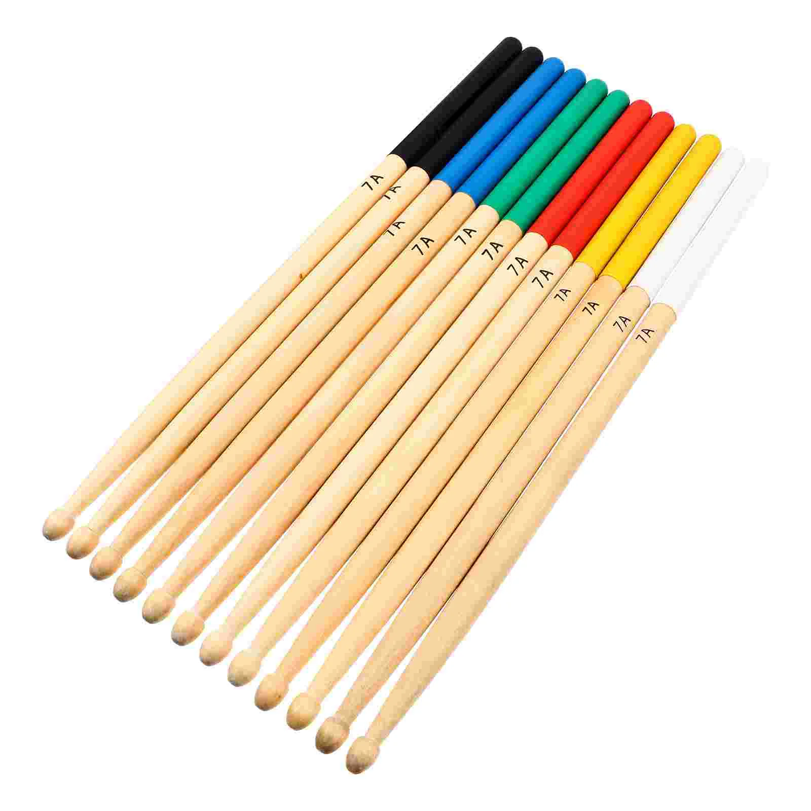 

6 Pairs Instrument Drum Stick Child Keyboard for Kids Sticks Adults Maple Percussion Tool