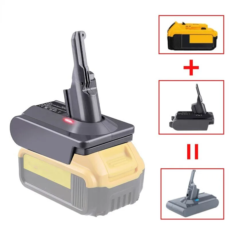 Adaptateur pour batterie au lithium Bosch, 18V, BAT609, BAT618, conversion  en batterie pour Dyson V6, V7, V8, utilisation pour aspirateur Dyson  Determiner - AliExpress