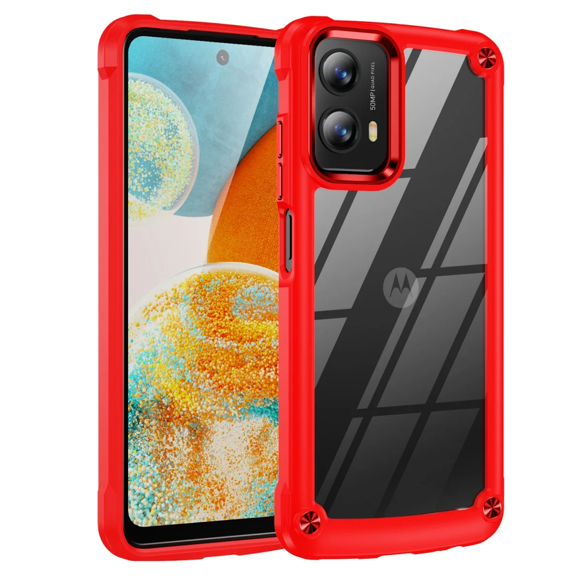 Heavy Duty Shockproof Clear Armor Case - Soft Frame Full Protective Cover
