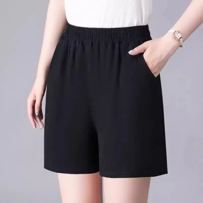 Cotton black [shorts]