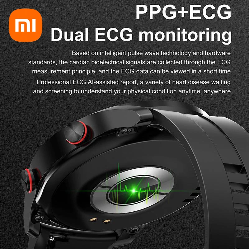 Smart Watch Xiaomi ECG+PPG Bluetooth Call Health Blood Pressure Fitness Sports Waterproof+Box